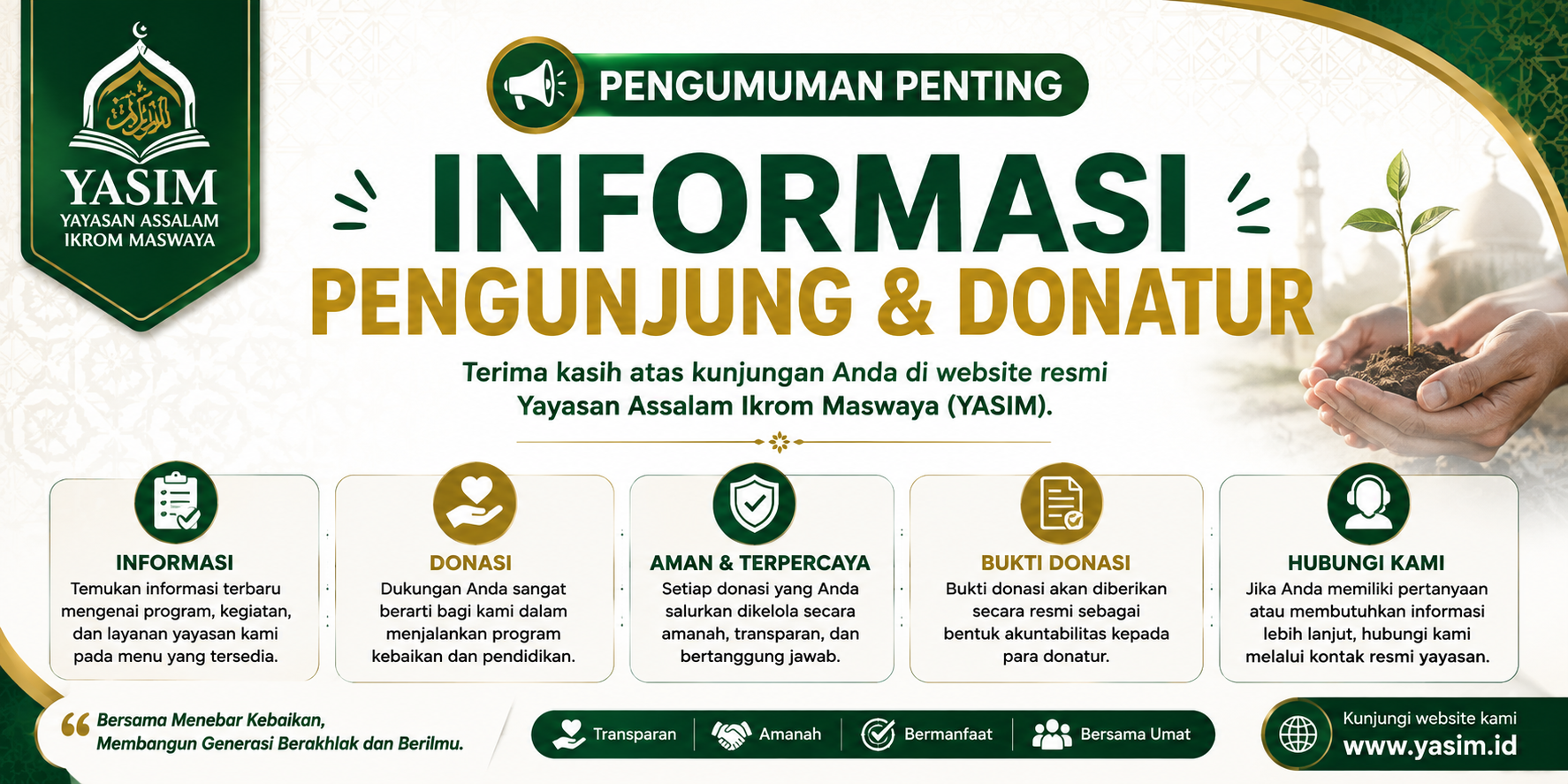 INFORMASI PENGUNJUNG & DONATUR