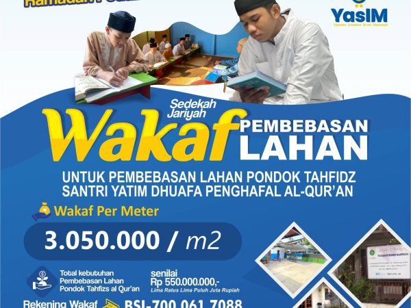 Sedekah Jariyah Wakaf Pembebasan Lahan