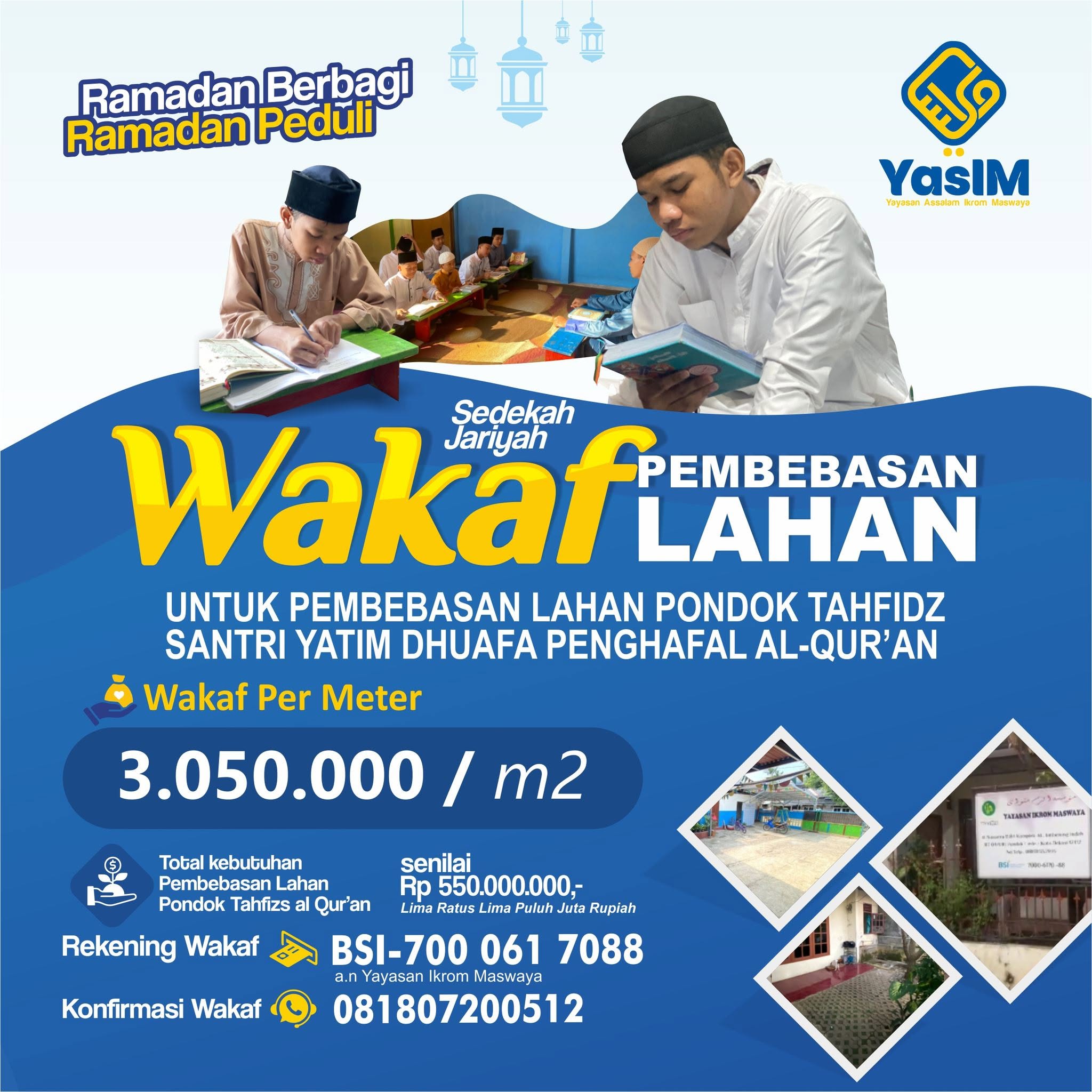 Sedekah Jariyah Wakaf Pembebasan Lahan